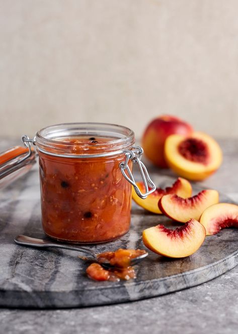 Nectarine Chutney | Preserving Recipes | Harris Farm Markets | Harris Farm Markets Nectarine Chutney Recipe, Canning Nectarine Recipes, Nectarine Sauce, Nectarine Chutney, Simple Grilled Cheese, Nectarine Jam, Nectarine Recipes, Marinated Tempeh, Easy Grilled Cheese