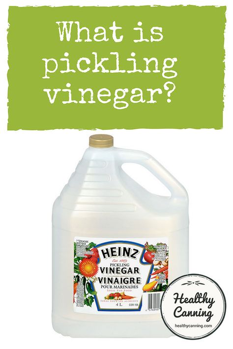 Pickling vinegar - Healthy Canning Pickling Vinegar Recipe, Apple Cider Vinegar Mother, Healthy Canning, Heinz Vinegar, Canning Apples, Types Of Vinegar, How To Make Pickles, Best Pickles, Home Canning Recipes