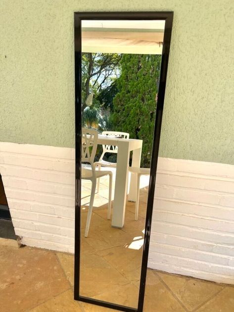 Chinoiserie Mirror From a Cheapie | Hometalk Upgrade Full Length Mirror Diy, Cheap Mirror Wall, Diy Full Length Mirror Ideas, Cheap Mirror Makeover, Thrifted Mirror, Dorm Mirror, Chinoiserie Mirror, Aging Terra Cotta Pots, Mirror Upgrade