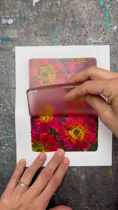 You probably know I love to print with botanicals, especially flowers. But often I think it’s a shame using good and beautiful flowers. I… | Instagram Botanical Gelli Printing, Gelli Plate Cards, Gelly Plate, Birgit Koopsen, Gelli Printing Techniques, Abstract Art Lesson, Happy Easter Weekend, Gelli Printing Art, Mixed Media Art Techniques