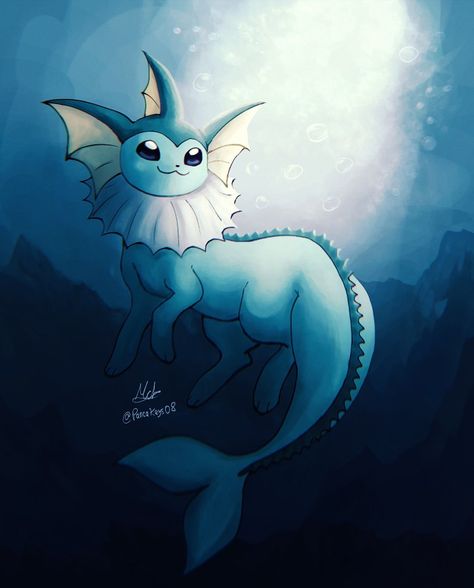 Sus fish Vaporeon Fanart, Pokemon, Fish, Fan Art, On Twitter, Twitter, Anime, Pokémon