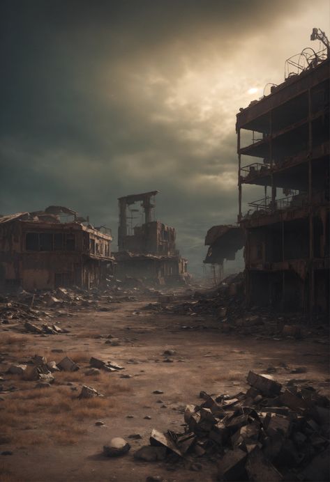 Post Apocalyptic Cityscape, Post Apocalyptic Desert City, Post Apocalyptic Wasteland, Dystopian Town, Dystopian Photography, Post Apocalyptic Background, Post Apocalyptic Town, Post Apocalyptic Environment, Wasteland Landscape