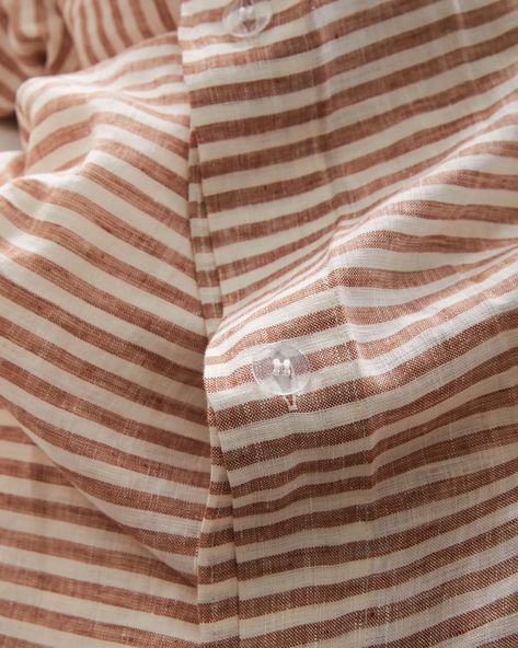 Linen Aesthetic, Goose Down Pillows, Striped Duvet, Striped Duvet Covers, Linen Duvet Cover, Wool Dryer Balls, Down Comforter, European Linens, Linen Duvet Covers