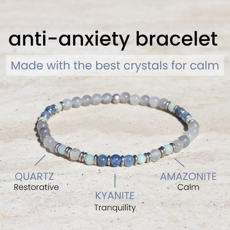 Celestite Bracelet, Blue Crystals, Negative Energy, Delicate Bracelet, Deep Blue, Bracelet Making, Beaded Bracelet, Quartz Crystal, Really Cool Stuff