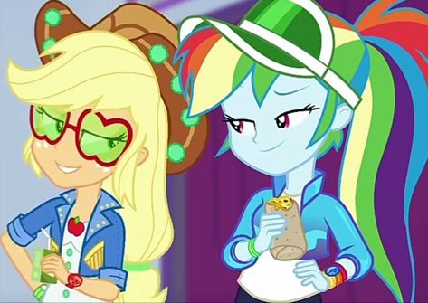 Appledash Matching Icons, Apple Jack X Rainbow Dash, Apple Jack And Rainbow Dash, Rainbow Dash X Applejack, Mlp Ships, Apple Jack, Equestria Girl, Mlp Equestria Girls, Mlp Pony