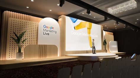 Google Marketing Live 2023 India :: Behance Convention Center Booth Design, Event Booth Design, Concert Stage Design, Corporate Event Design, Exhibition Stall Design, Retail Space Design, Real Estate Marketing Design, Event Booth, Google Marketing