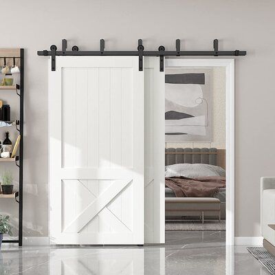 Sliding Door Ideas, Barn Sliding Door, Rustic Barn Doors, Rolling Doors, Bypass Barn Door Hardware, Farm Door, Double Sliding Barn Doors, Bypass Barn Door, Barn Door Ideas