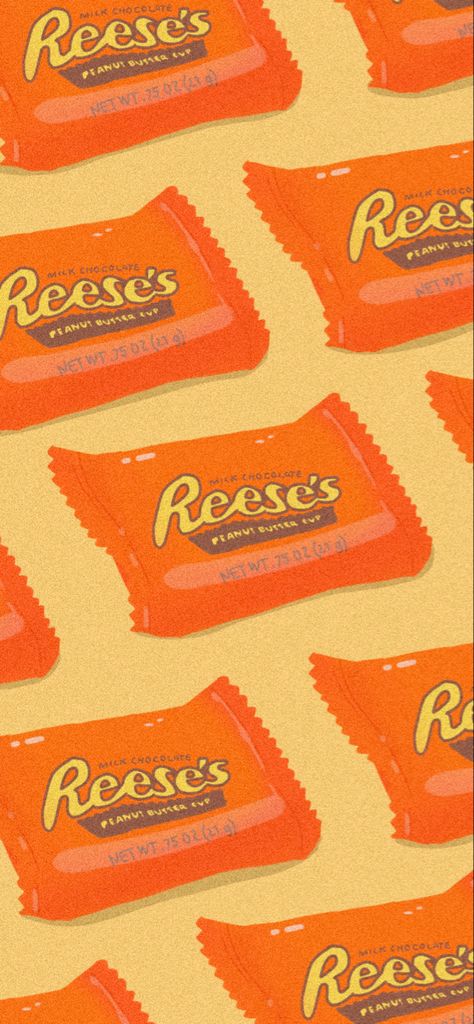 Cup Wallpaper, Reeses Candy, Candy Background, Reese's Chocolate, Pretty Wallpaper Ipad, Iphone Wallpaper Winter, Food Wallpaper, Reeses Peanut Butter Cups, Man Wallpaper