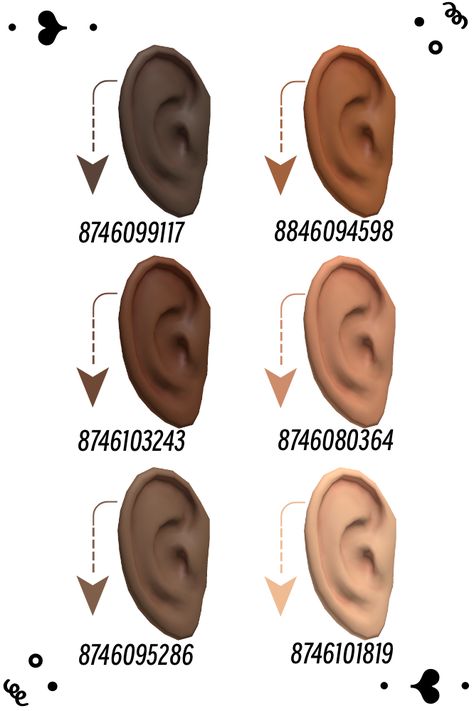 Bloxburg Ears Code, Berry Ave Ears Code, Ears Codes Bloxburg, Roblox Ears Id Codes, Ear Codes Bloxburg, Berry Avenue Ears Code, Ear Roblox Code, Ear Codes For Berry Ave, Bloxburg Outfit Codes Faces