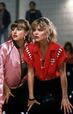 Michelle Pfeiffer in Grease 2, 1982. Grease Outfits, 1980s Fashion Women, Vintage Bowling Shirts, Grease Is The Word, Bowling Outfit, Grease 2, Michelle Pfeiffer, Bowling Shirts, 60s Fashion