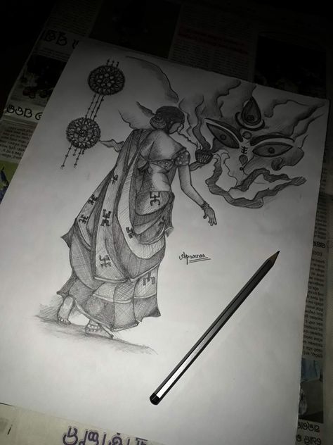 Maa Durga sketch Maa Durga Sketch, Durga Sketch, Sketch Paper, Maa Durga, Durga Puja, Durga Maa, Picture Credit, Worship, Sketch