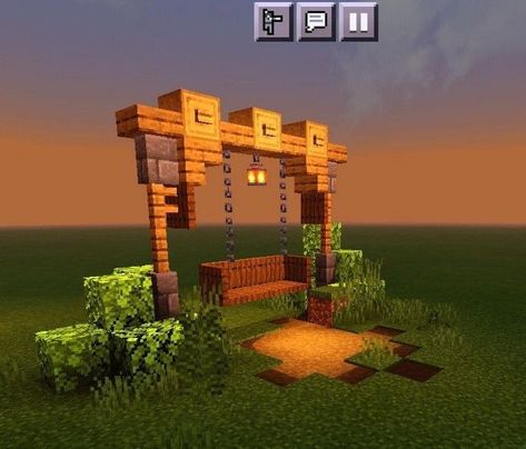 Balcony Minecraft Ideas, Minecraft Fall Decorations, Minecraft Enchantment Building, Minecraft Sign Post Ideas, Red Stone Builds Minecraft, Minecraft Balcony Design, Minecraft Fence Wall Designs, Fences Minecraft, Minecraft Sign Ideas