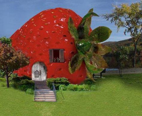 Strawberry House, Strawberry Fields Forever, Images Harry Potter, Dreamcore Weirdcore, Weird Dreams, Strawberry Fields, Strawberry Shortcake, Future House, A House