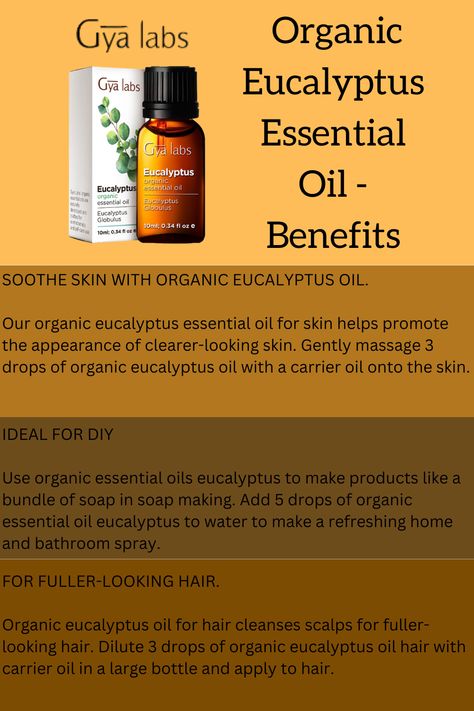 Benefits of eucalyptus oil Eucalyptus Oil For Hair, Essential Oil Eucalyptus, Eucalyptus Incense Meaning, Eucalyptus Globulus Diffuser Blend, Eculyptus Essential Oil Benefits, Essential Oils For Skin, Eucalyptus Oil, Eucalyptus Essential Oil, Organic Essential Oils