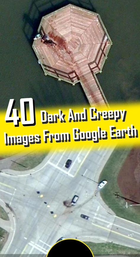 Google Earth has given us a new perspective of the world. It’s one of the first times that anyone at any time can explore the world from the comfort of their own home. Christopher Columbus would be rolling in his grave if he knew how easy it is to see the world now. Crazy Places On Earth, Google Earth Creepy, Creepy Google Maps, Dark And Creepy, Mysterious Places On Earth, Unusual Pictures, Creepy Things, Creepy Images, Earth Photos