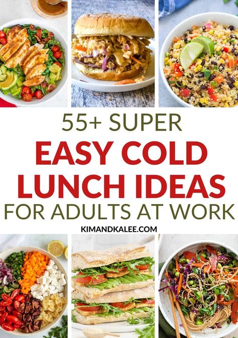 Quick And Easy Grab And Go Lunch, Easy Summer Lunch Ideas For Work, Work Cold Lunch Ideas, No Sandwich Lunch Ideas For Adults, Cheap Cold Lunches For Work, Cold Lunch Meals, Easy Light Lunch Ideas For Guests, Summer Work Lunch Ideas, Bag Lunch Ideas For Adults