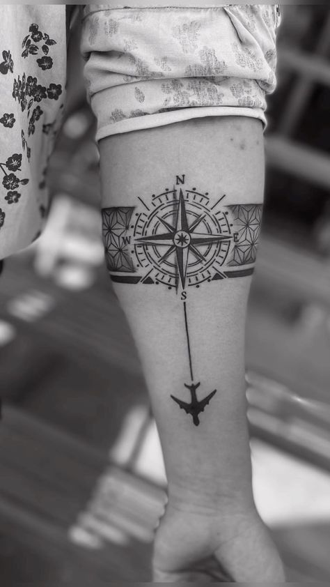 Dm yes if you want this type of tattoo Geomatics compass arm band tattoo Tattoo @artline_artist_tattoo For tattoo appointment … | Instagram Forearm Tattoo Men Compass Ideas, Compass Arm Band Tattoo, Armband Tattoo Design Men, Arm Band Tattoo Designs For Men, Band Tattoo For Men, Tattoos For Forearm, Arm Band Tattoos For Men, Arm Band Tattoo Designs, Band Tattoo Ideas