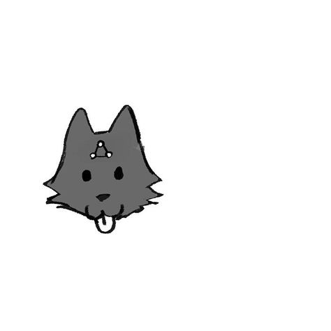 Dog Drawing Simple, Demon Dog, Dog Sketch, Dog Icon, Print Design Art, Ios Ideas, Megumi Fushiguro, Anime Artwork Wallpaper, Sketches Easy