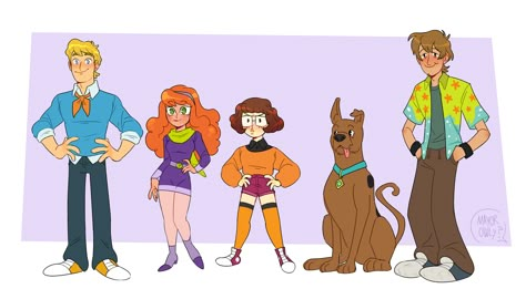 Mystery Gang Redesign, Scooby Gang Redesign, The Mystery Gang, Shaggy Scooby Doo Redesign, Scooby Doo Gang Redesign, Mystery Gang Fanart, Mystery Incorporated Fanart, Shaggy Redesign, Velma Redesign