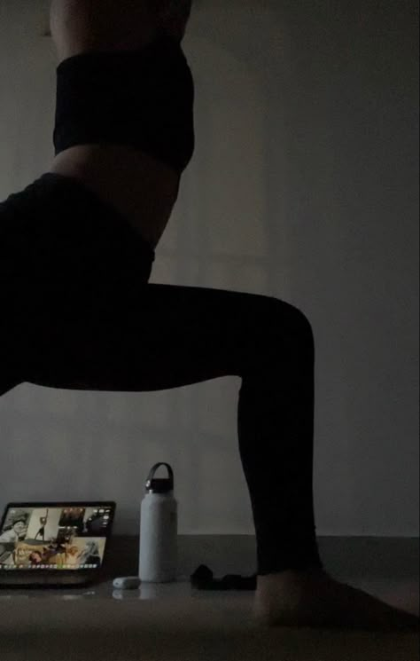 Black Yoga Aesthetic, Moody Yoga Aesthetic, Wellness Dark Aesthetic, Getting In Shape Aesthetic, Moody Wellness Aesthetic, Yoga Home Aesthetic, 2024 Dark Aesthetic, Yoga Aesthetic Black Women, Yogi Lifestyle Aesthetic