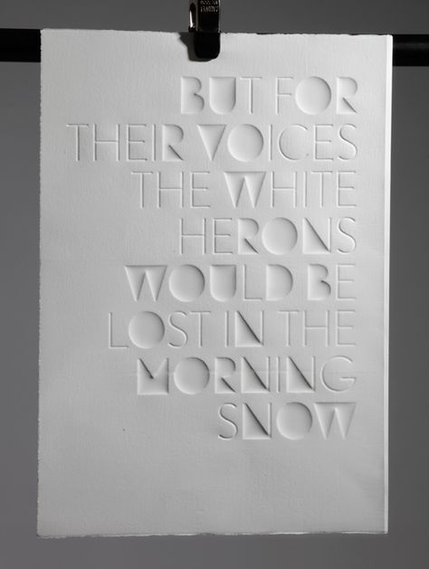 Haiku, Inkless Typography by Eli Kleppe Inspiration Typographie, 달력 디자인, Graphisches Design, Cool Typography, Typography Letters, Typography Inspiration, Design Graphique, Visual Communication, Graphic Design Typography