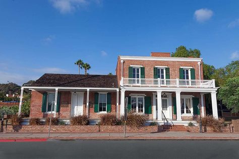 Whaley House in Old Town San Diego | America's Most Haunted House® Whaley House San Diego, Whaley House, Greek Revival Architecture, Old Town San Diego, Authentic Decor, Girl Trip, San Diego Travel, Most Haunted Places, Abandoned House