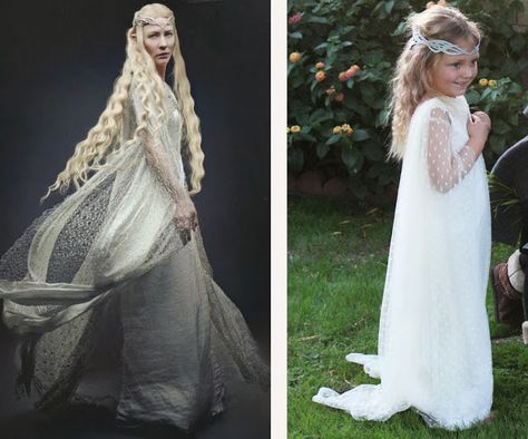 A hobbit halloween: Galadriel Galadriel Costume, Elven Costume, Hobbit Party, Kid Halloween, Diy Joy, Earth Style, Blue Pictures, Fun Photos, Easy Costumes