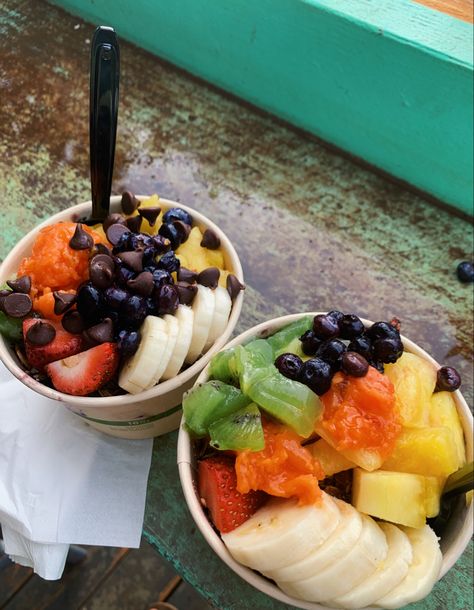 Hawaii Astethic, Hawaiian Aesthetic, Surf Aesthetic, Hawaii Food, Hawaiian Food, Kauai, Travel Aesthetic, Food Truck, Acai Bowl