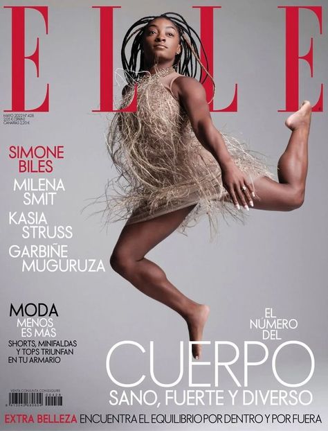 Simon Biles, Lines For Girls, Elle Spain, American Athletes, Sports Organization, Simone Biles, Vogue Japan, Cover Story, Vogue Korea