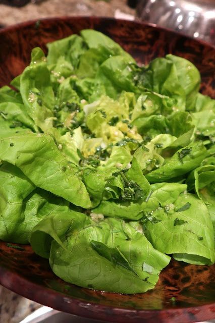 Scrumpdillyicious: Bibb Lettuce Salad with Fine Herb Vinaigrette Bib Lettuce Salad, Bibb Salad, Bibb Lettuce Salad, Bib Lettuce, French Dinner Parties, Bibb Lettuce, Herb Vinaigrette, Lettuce Salad Recipes, Lettuce Recipes