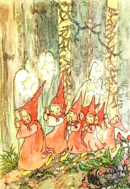 R. Busch-Schumann Forest Dark, Nursery Illustration, 동화 삽화, Storybook Art, Fairy Illustration, Into The Forest, Fairytale Illustration, Vintage Fairies, Fairytale Art