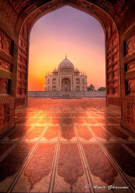 Eternal Glow (Panoramic Reprise) | Taj Mahal at sunrise, Agr… | Flickr Mosque Sunset, Beaches Aesthetic, Tac Mahal, India Aesthetic, Taj Mahal India, India Gate, Amazing India, Elegant Lifestyle, 7 Wonders