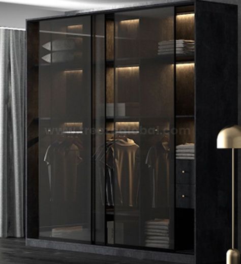 Laqured Glass Wardrobe, Wardrobe Glass Sliding Doors, Lacquered Glass Wardrobe Sliding Doors, Sliding Glass Wardrobe Design, Black Tinted Glass Wardrobe, Black Glass Wardrobe, Glass Shutter Wardrobe, Back Painted Glass Wardrobe, Lacquered Glass Wardrobe