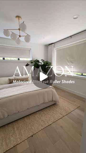 Sabrina Tan Langlois on Instagram: "Amazon Motorized Blackout Roller Shades 🤌🏼  𝐇𝐨𝐰 𝐭𝐨 𝐒𝐡𝐨𝐩: • Comment YES PLEASE and I’ll send you links to shop! • Make sure you’re following me @thesabrinatan to receive the link in DMs • OR click link in my bio  【8% off 】discount code: GWSabrina *code valid till June 30  What I Ordered:  * Motorize Roller Shades * Solar Power * 100% Blackout  * Linen Beige * Fabric wrapped bar & cassette  * Alexa Zigbee Alexa Motor * @GraywindBlinds #graywindblinds  DIY blinds, Custom shades, motorized blackout roller shades, Amazon home, Amazon finds, affordable roller shades, smart home, Amazon custom shades, bedroom shades #amazonfinds #amazonmusthaves #amazonhome #rollershades" Bedroom Shades And Blinds, Blinds For Windows Bedrooms, Roller Shades Bedroom, Home Amazon Finds, Roll Down Shades, Roller Blinds Bedroom, Motorized Roller Shades, Window Roller Blinds, Bedroom Shades