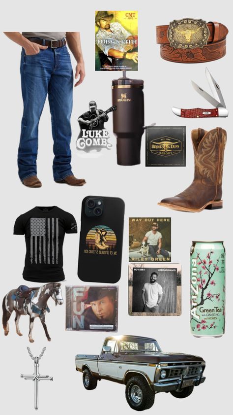 #cowboyfit #cowboystuff #countrymusic Ariat Mens Outfits, Casual Cowboy Outfit Men, Men Western Outfits, Mens Cowboy Outfit, Western Men Outfits, Country Guy Outfits, Country Outfits For Men, Cowboy Outfit Men, Country Boy Outfits