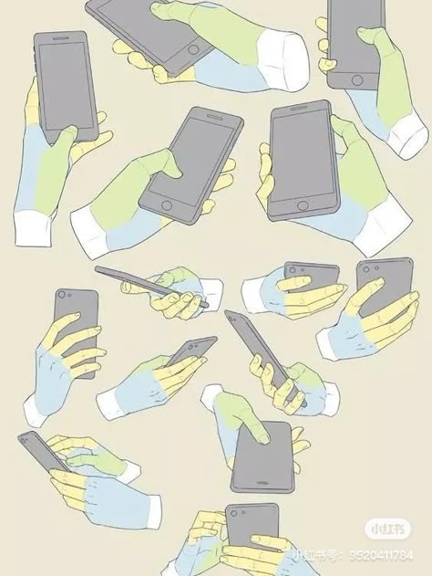 Holding Phone, Drawing Body Poses, Hand Drawing Reference, Hand Reference, Body Reference Drawing, 캐릭터 드로잉, Poses References, Figure Drawing Reference, Dessin Adorable