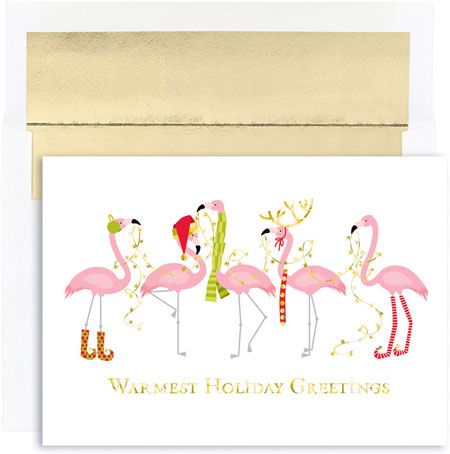 Tropical Christmas Cards, Beach Christmas Card, Warmest Wishes, Greeting Card Box, Holiday Box, Tropical Christmas, Flamingo Christmas, Christmas Card Set, Holiday Greeting Cards