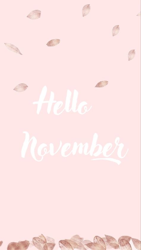 November Pink Wallpaper, Cute Wallpapers For November, Pink November Wallpaper, Hello November Aesthetic, November Wallpapers, November Things, Pink November, Fall Wonderland, November Images