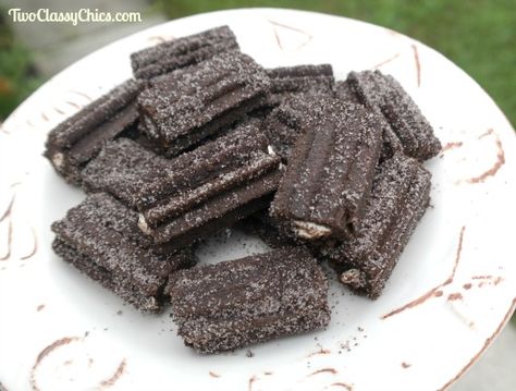 OREO Churros with Creme Filling Oreo Churros, Creme Filling, Classy Chic, Jerky, Meat Jerky, Oreo, Candy, Meat