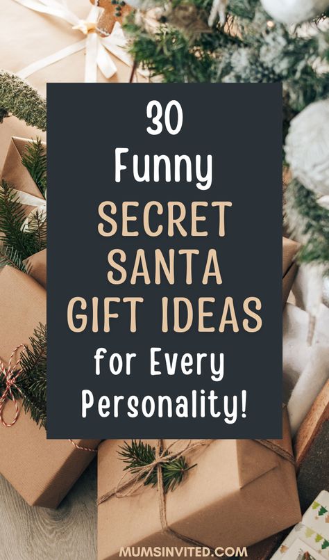 Make your Secret Santa laugh with these funny gift ideas that keep everyone smiling! From quirky, inexpensive finds for co-workers, friends, and family to DIY options under $10, $20, or $25, there's something hilarious for everyone – men, women, teens, kids & even the boss! Discover unique, lighthearted gifts on Amazon or at Dollar Tree, or make a creative homemade gag gift. Perfect for any holiday gift exchange, these ideas are sure to add a playful twist to Christmas for laughs all around. Secret Friend Gift Ideas Funny, Funny Christmas Presents For Friends, Secret Santa Gag Gifts, Funny Christmas Present Ideas, Gifts For Under $20 Ideas, Creative Secret Santa Ideas, Secret Santa Gift Ideas Funny, Secret Santa For Men, Secret Santa Funny Ideas