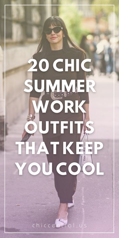 Looking for ways to stay stylish and comfortable at work during hot summer days? Discover 20 chic summer work outfits that will keep you cool and professional all season long. Hot Summer Work Outfits Business Casual, Summer Work Conference Outfit, Summer Friday Work Outfit, Hot Weather Work Outfit, Casual Friday Work Outfits Summer, Professional Summer Work Outfits, Summer Office Attire Women, Chic Summer Work Outfits, Casual Friday Work Outfits