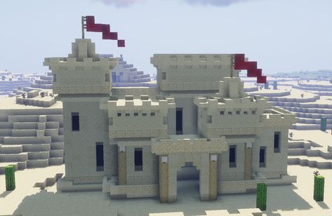 I made a cool sand castle during my free time, this is how it turned out.: Minecraft Minecraft Sand Castle House, Sand Base Minecraft, Sand Castle Minecraft Build, Desert Castle Minecraft, Minecraft Sand Castle, Minecraft Arena, Sand Village, Mega Base, Minecraft Kingdom