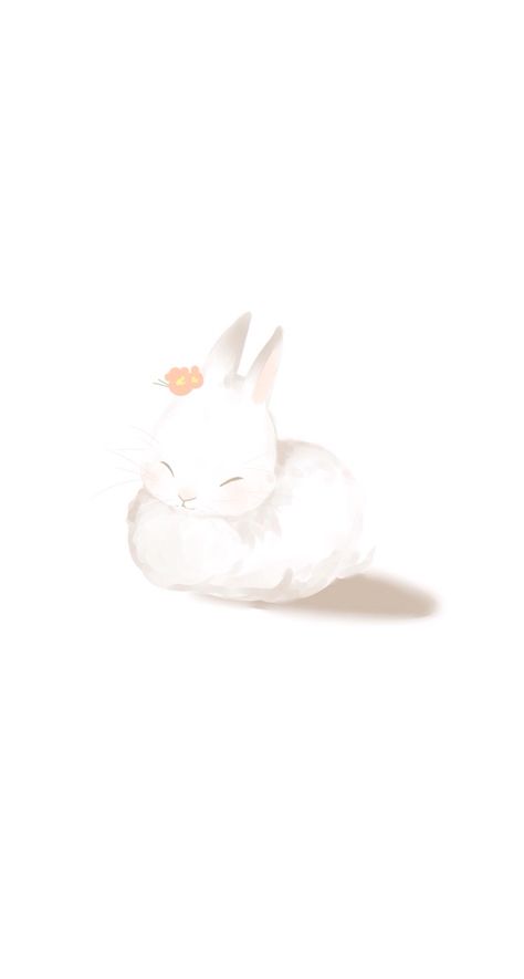 Bunny iPhone wallpaper Bunny Iphone Wallpaper, Winter Rabbit, Iphone Wallpaper, Iphone, White