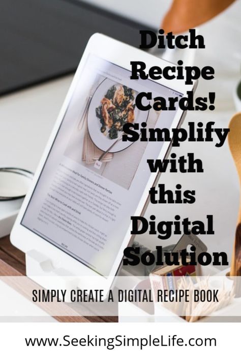 Recipe Card Storage, Digital Recipe Book Template Free, Family Recipe Book Ideas, Digital Recipe Cards, Cookbook Cover, Recipe Storage, Digital Cookbook, Family Recipe Book, Digital Recipe Book