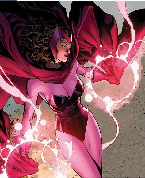 Scarlet Witch comic Comic Scarlet Witch, Scarlet Marvel, Witch Comic, Avengers Symbols, Scarlet Witch Comic, Avengers Cartoon, Avengers Girl, Comic Book Girl, Marvel Avengers Assemble