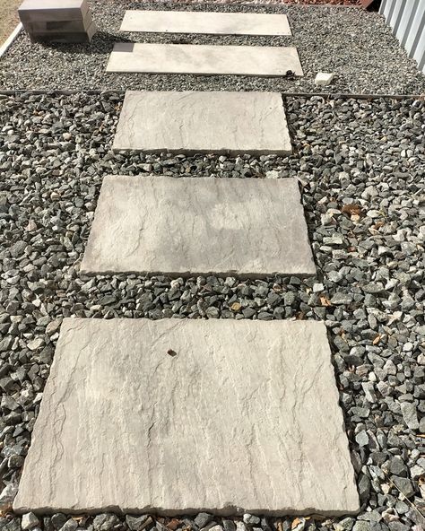 If you are looking for a larger stepping stone our 900x600 York flagstone is a great choice. The stone in this photo is 50mm blue metal. Available to order on line in a choice of colours. www.dalestone.com.au Limestone Paving, Stepping Stone, The Stone, Stepping Stones, Stone, On Instagram, Blue, Instagram