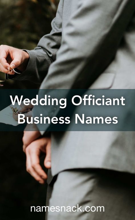 Wedding Officiant Business, Business Name Ideas, Image Positive, Wedding Planning Business, Name Suggestions, Positive Images, Event Planning Business, Religious Ceremony, Name Generator