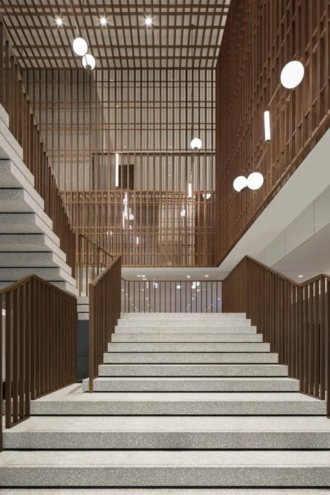 Neri And Hu, Hotel Swimming Pool, Neri Hu, Guest Cabin, Floating Staircase, Lobby Design, Hotel Project, Architecture Studio, Grand Staircase