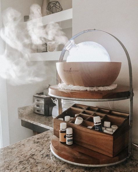 S A M M U R D O C K on Instagram: “the aria is still in stock 🙌🏼 this beautiful diffuser comes with a box of goodies that give you support in soooo many areas, let’s check…” Aria Diffuser Decor, Diffuser Decor Ideas, Diffuser Decor, Aria Diffuser, Young Living Diffuser, Essential Oil Mixes, Diffuser Recipes, Decor Themes, Oil Mix