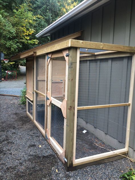 Lean to chicken coop Leanto Shed Chicken Coop, Lean To Chicken Run, Chicken Coop Lean To, Lean To Chicken Coop Ideas, Lean To Chicken Coop, Chicken Coop With Run, Build A Chicken Coop, Urban Chicken Farming, Cute Chicken Coops